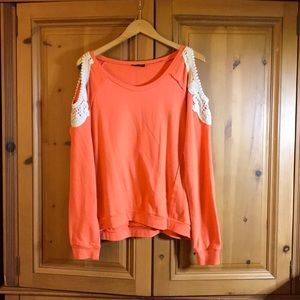 Long Sleeve Cold Shoulder Sweatshirt